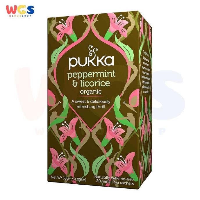 

Pukka Peppermint & Licorice Organic Herbal Tea 20 Sachets 30g