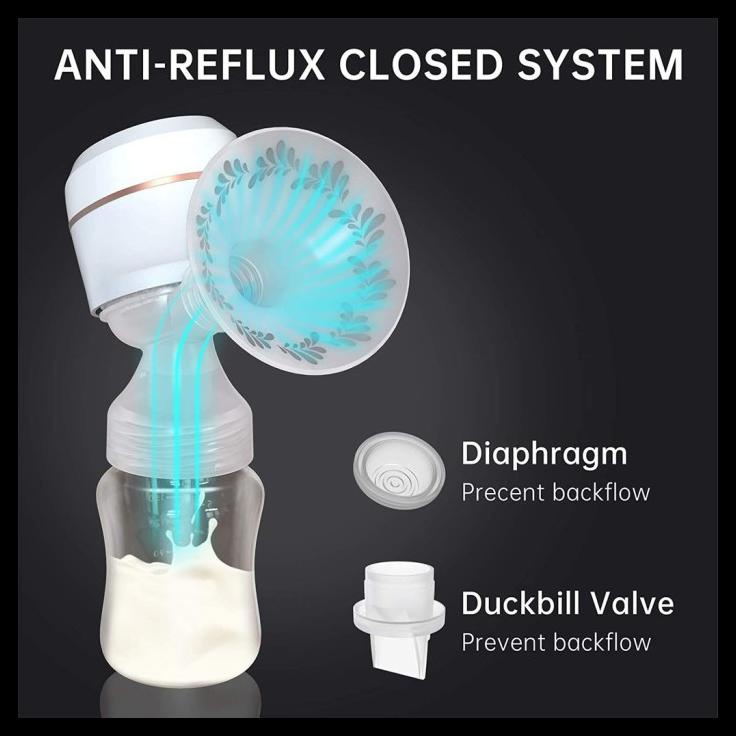 Morinome Pompa Asi Elektrik Rechargeable Single Electric Breast Portab