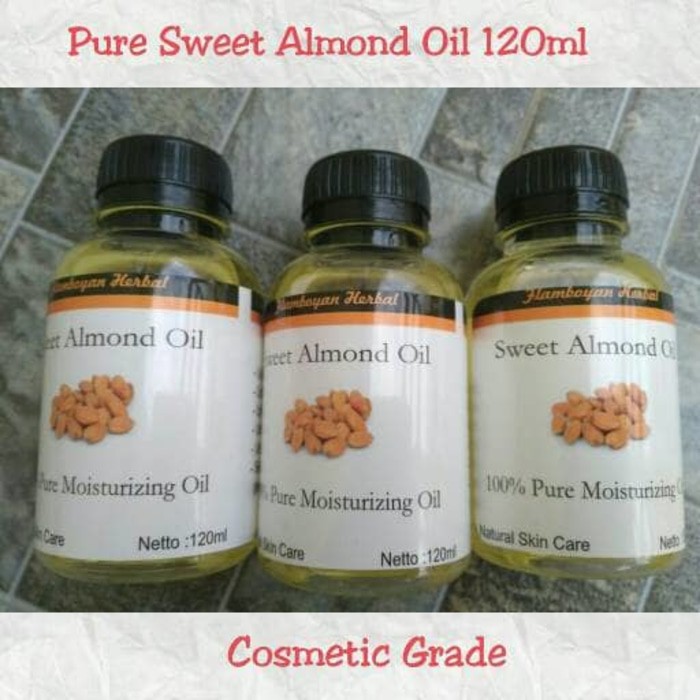 

DISKON Pure Sweet Almond Oil 120ml ( Cosmetik Grade ) - Minyak Almond Murni