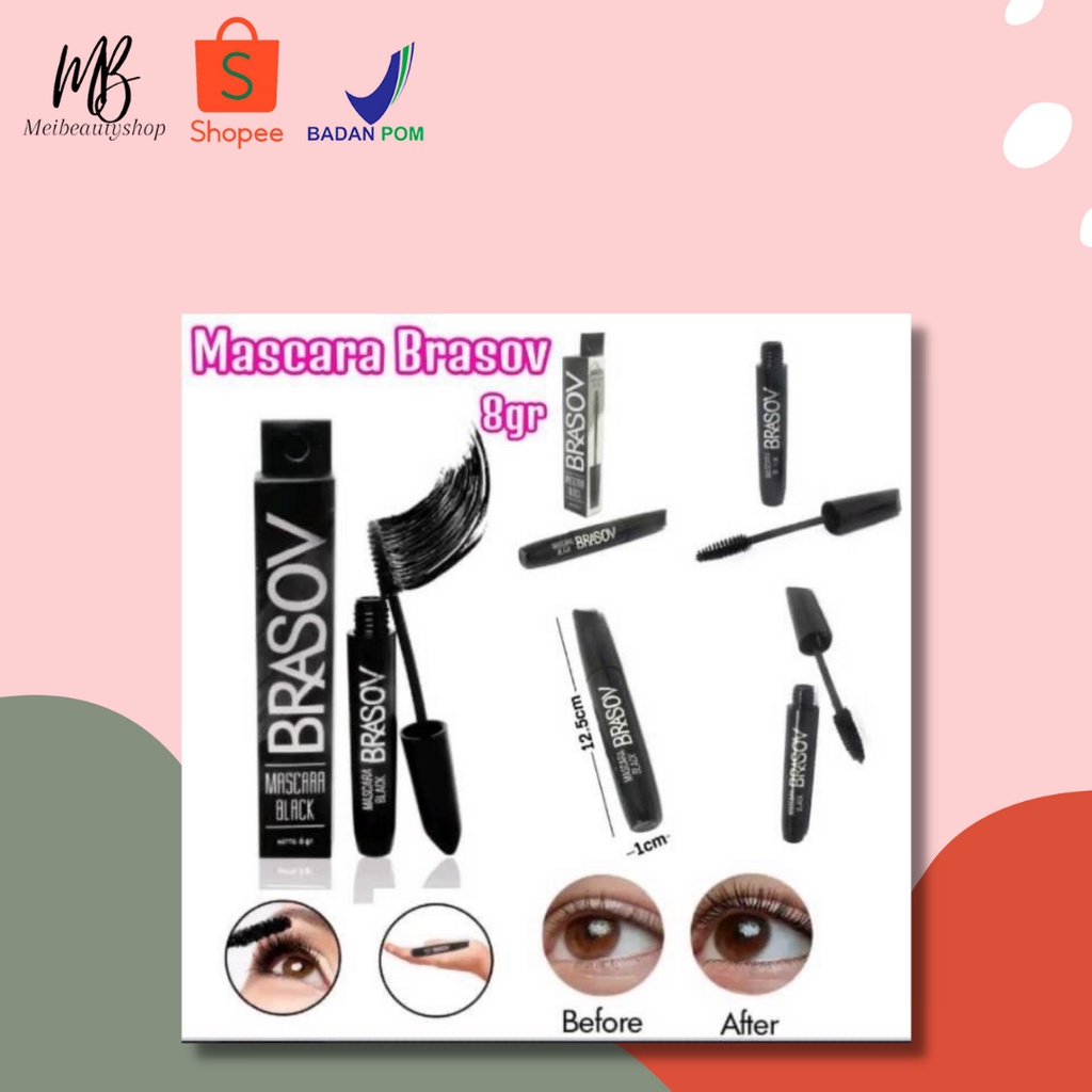 BRASOV (✔️BPOM) Mascara Black 8g | maskara hitam