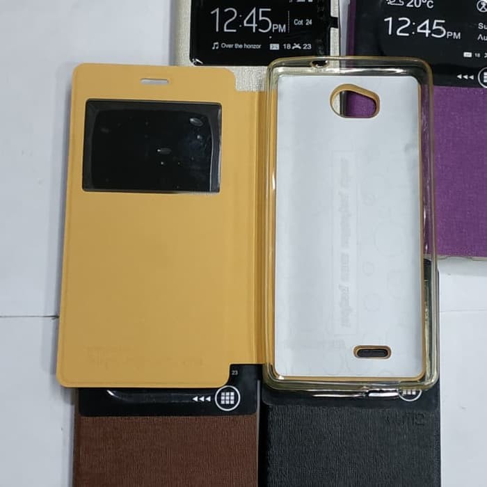 ANDROMAX Qi / G36C1G sarung flip cover ume/ sarung model buku MANTUL