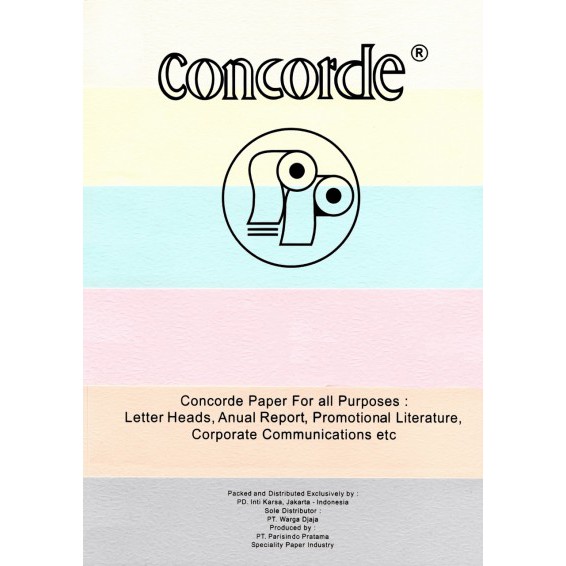 

Kertas HVS warna 70gr A4 concorde isi 25 Lembar