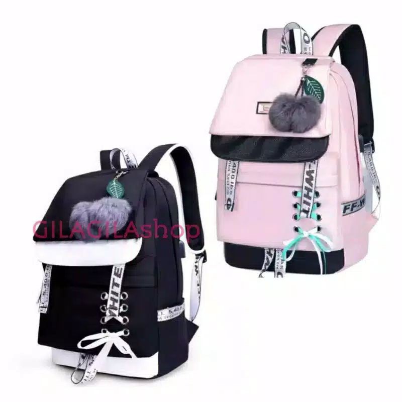 ransel rakabag rajut bawah tas sekolah tas remaja tas anak tas korea
