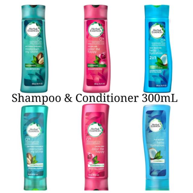 Herbal Essences Shampoo 330 mL / Conditioner Morocan / Color Me Happy / Hello Hydration Shampo