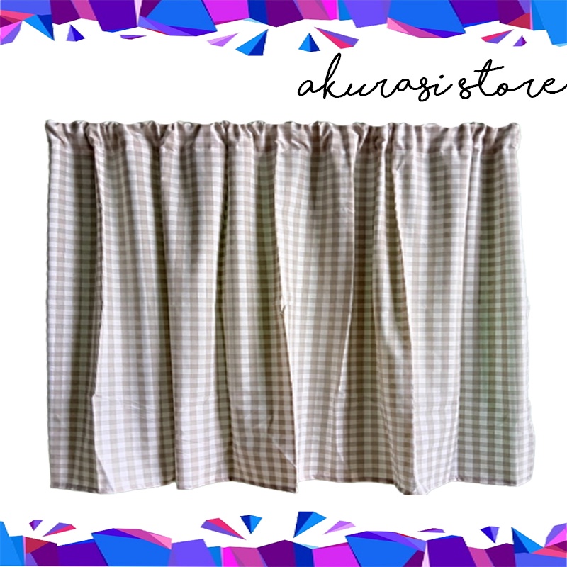 Gorden kolong dapur korden kolong dapur motif kotak