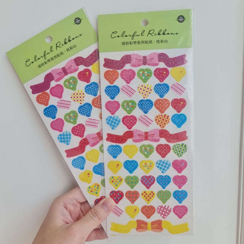 

Bow and Hearts Sticker Sheet Pita Hati Heart Deco Stickers Stiker Dekorasi Aesthetic Journal Journaling Bujo Planner Agenda Daily Diary Korea