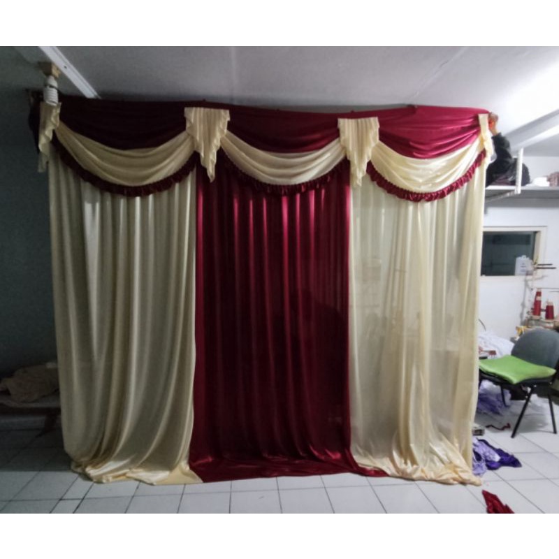 Background / Backdrop Wedding - Background Rempel - Backdrop Tenda