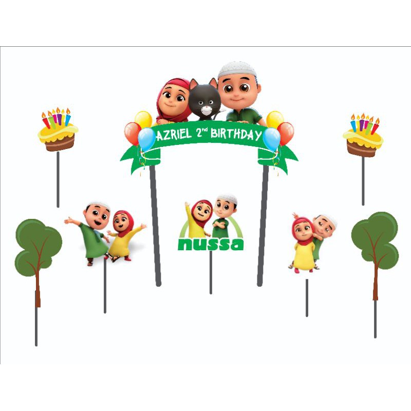 Topper Cake Nusa Rara PAKE NAMA