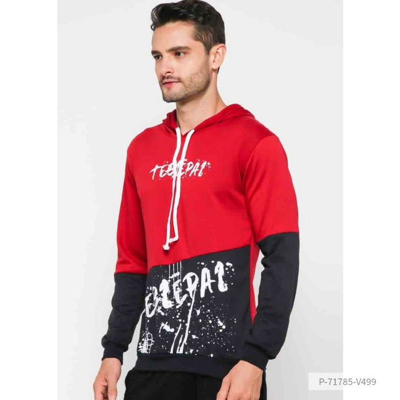 Hoodie Sweater Polos Pria Lengan Panjang