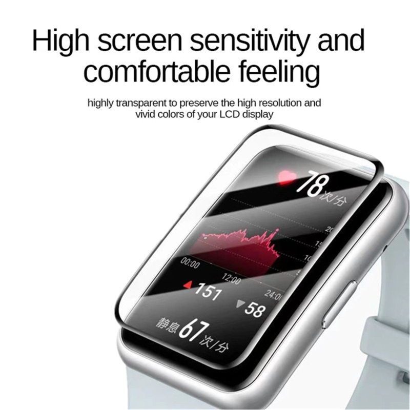 Cre 2pcs Film Pelindung Layar Smartwatch Untuk Fit 2