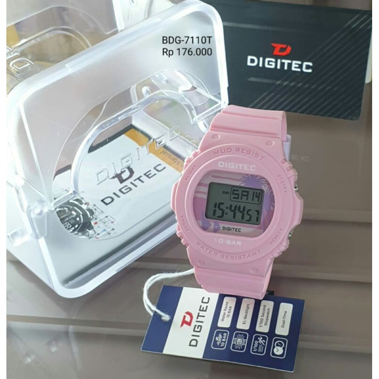 jam tangan wanita Digitec 7110 original DG 7100 Digitec 7110 digital strap rubber