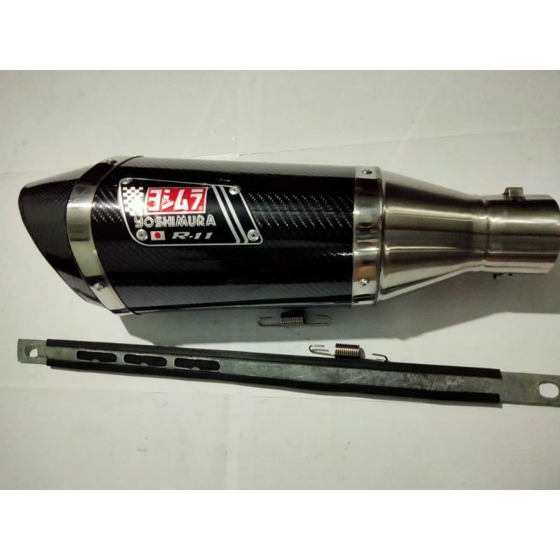 KNALPOT YOSHIMURA R11 LUBANG 2 SLINCER ONLY SUARA BAS EMPUK