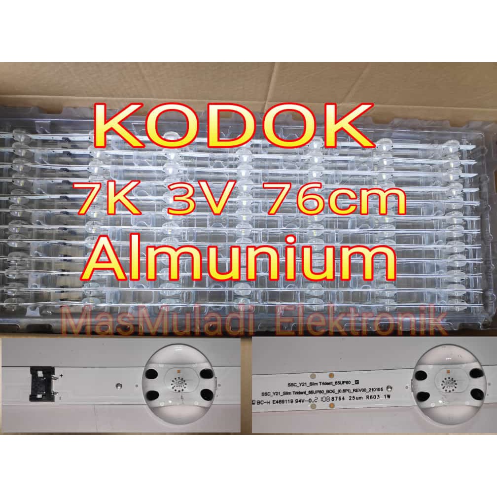 BL Universal Mata Kodok Backight Mata Bagong 7 Kancing 3 Volt Lampu 76 cm Mata Besar 7K 3V 76Cm