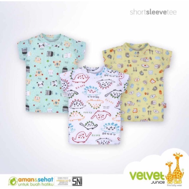  KAOS  VELVET JUNIOR TERBARU SHORT SLEEVES TEE VELVET 