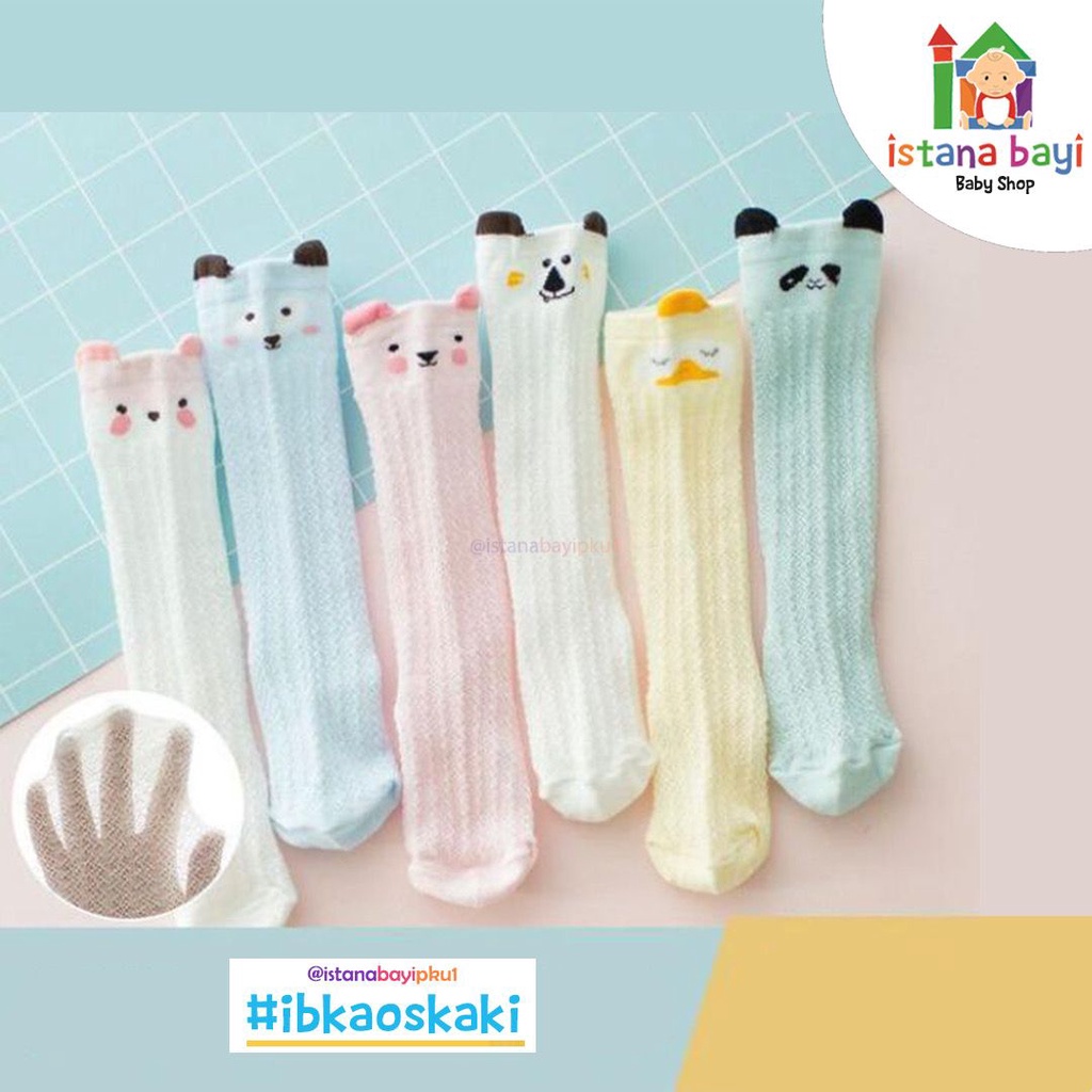 Kaos Kaki Bayi Selutut Unisex Pita / Animal / Kaos Kaki Bayi