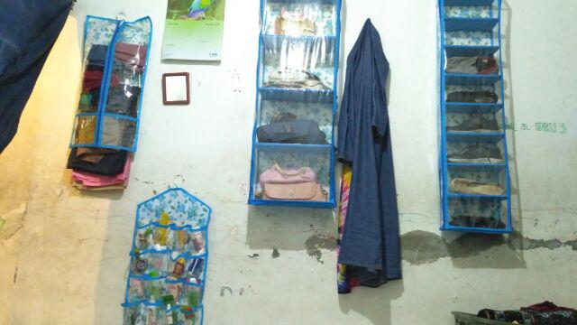 [bisa Cod] Promo Murah Set 4in1 Rak Gantung Motif Bunga  Full Resleting Kualitas Terbaik Dan Murah