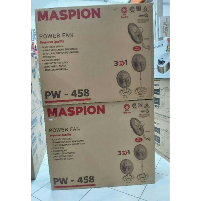 PW-458 MASPION POWER FAN 18 inch / KIPAS ANGIN MASPION PW458 / MASPION PW 458 3in1