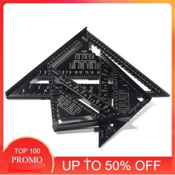 

[PROMO] VKTECH Penggaris Siku Mistar Triangle Ruler Aluminium 7 inch - A10D01 Baru