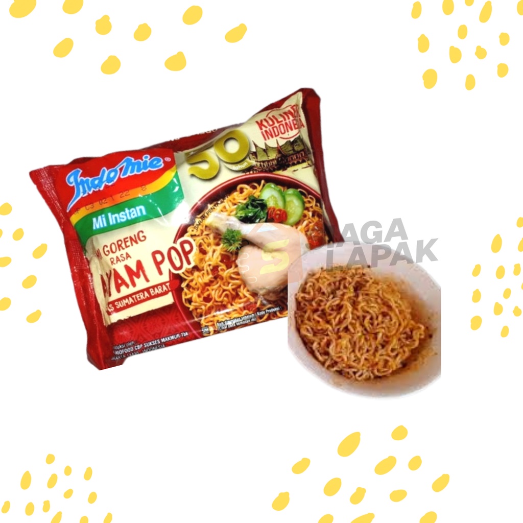 Indomie Ayam Pop Mie Goreng 1pcs - Indomi Mie Instan