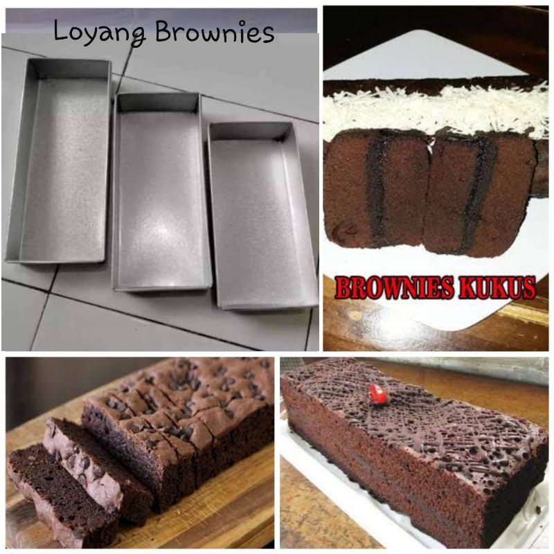 Loyang Brownies Kotak Persegi panjang / Loyang Bolu Kukus panggang / Loyang Kue Bolu