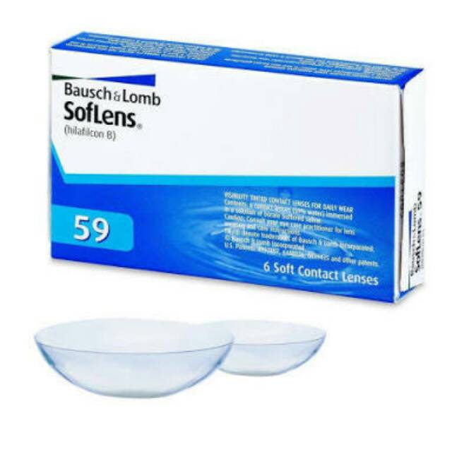 bausch and lomb 59 softlens bening bulanan transparan ready minus mata sensitif