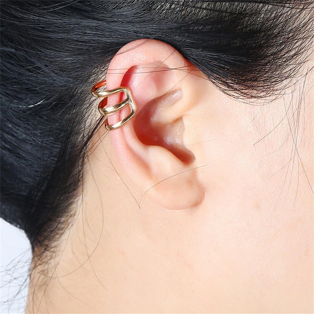 Preva 2PCs Cuff Earrings Aksesoris Pesta Punk Tanpa Tindik