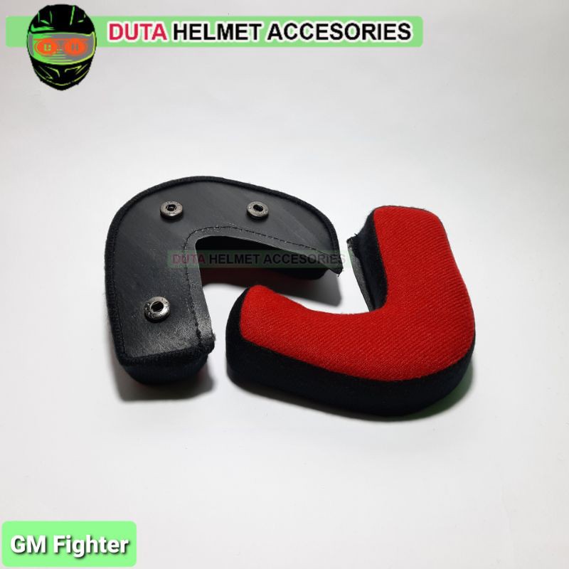 Busa Pipi samping helm GM Fighter kancing Besi Kancing Plastik