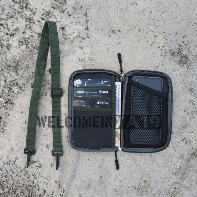 Dompet HP Gantung Leher Hanging Wallet Loreng Realtree Xtra