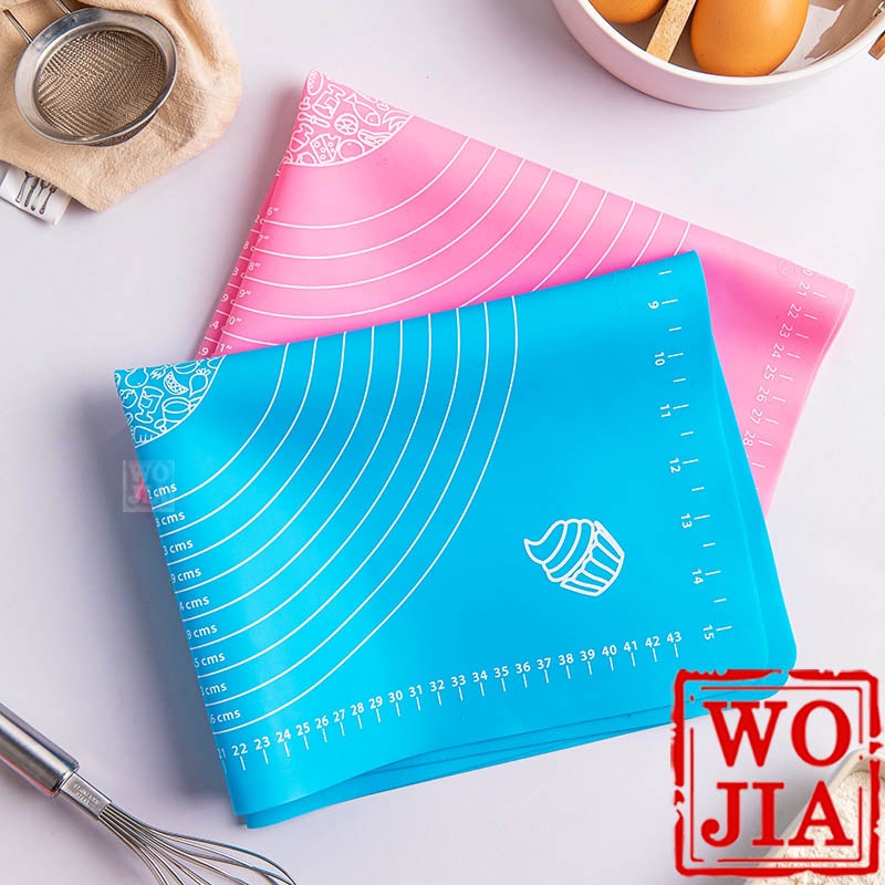 Alas Adonan Silikon Tatakan Baking Roti Kue Silicone Mat 60x40 cm