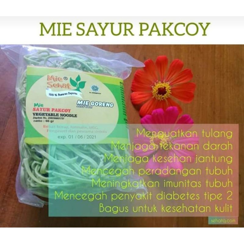 

mie sehat organik sayur pakcoy kuah