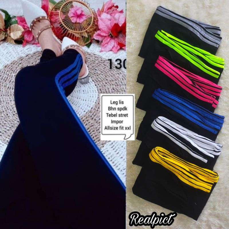 Legging List 3 Premium Import - Celana Legging Wanita