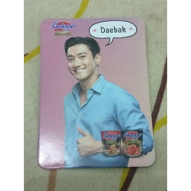 SIWON PHOTOCARD MIE SEDAP CUP