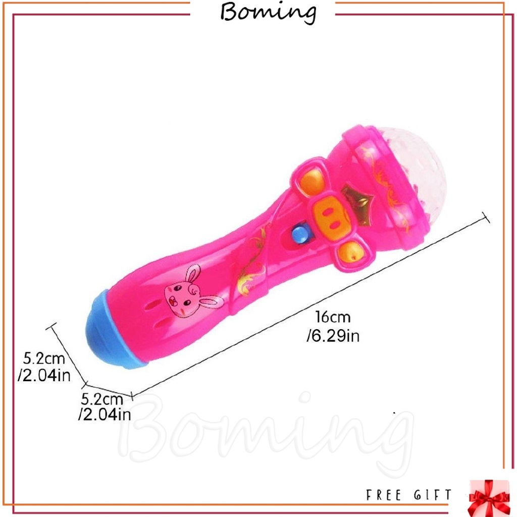 Mainan Mikrofon Dengan Lampu Proyektor Untuk Edukasi Bayianakhadiah Natal