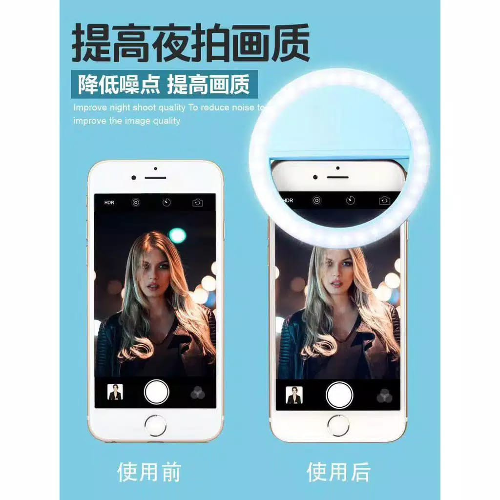 Lampu Selfie Ring Light LED / Charm Eyes / Lampu Selfie USB RK12