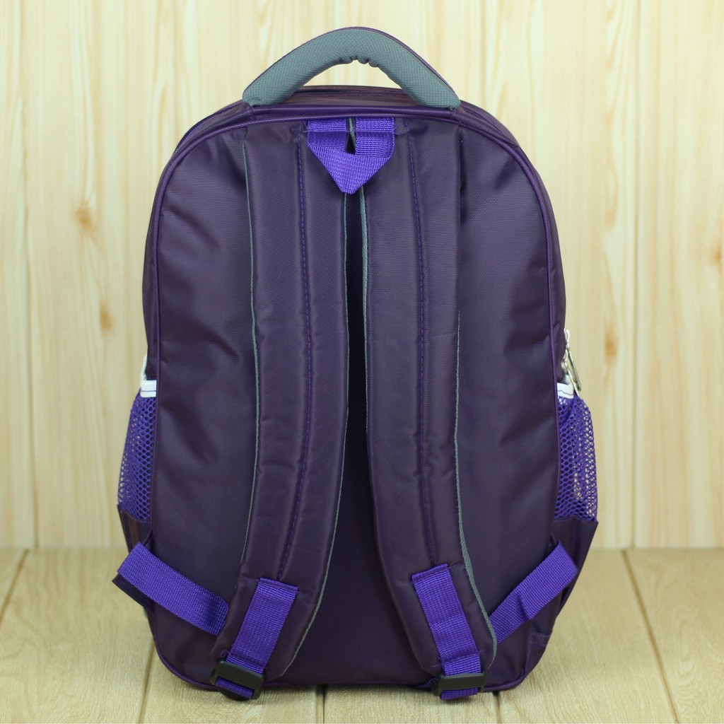 Tas Gendong Garzzel Ungu Sekolah Remaja Perempuan SD SMP SMA Back Pack Slot Note Book Multi Fungsi