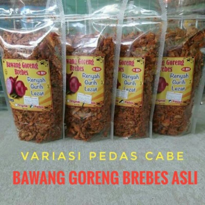 

Bawang goreng brebes pedas cabe 100gr non msg