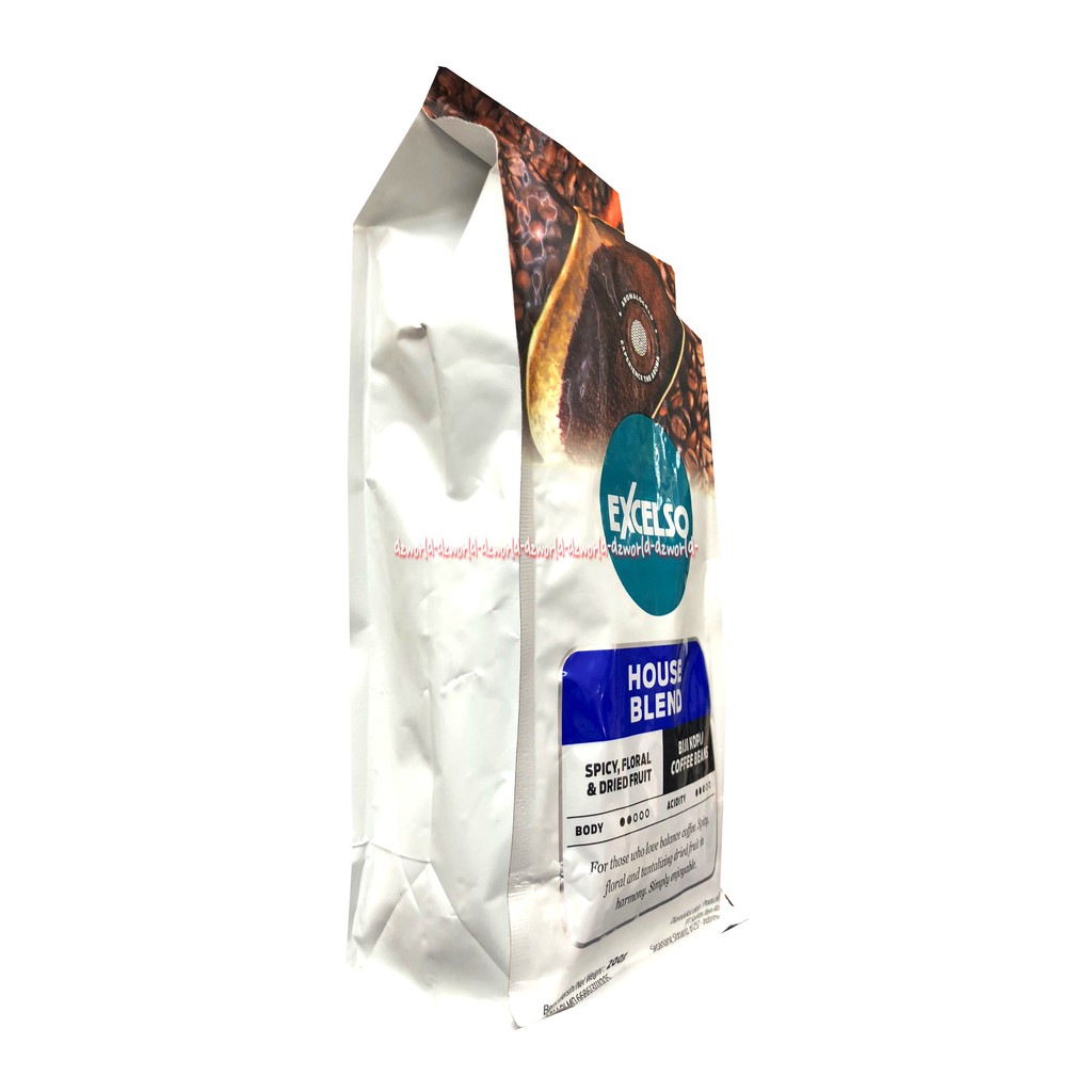 Excelso House Blend 200gr Spicy Floral Dried Fruit Kopi Ekselso Coffee Excelko Biji Kopi Ekselso Exselso Coffee Beans 200 gram