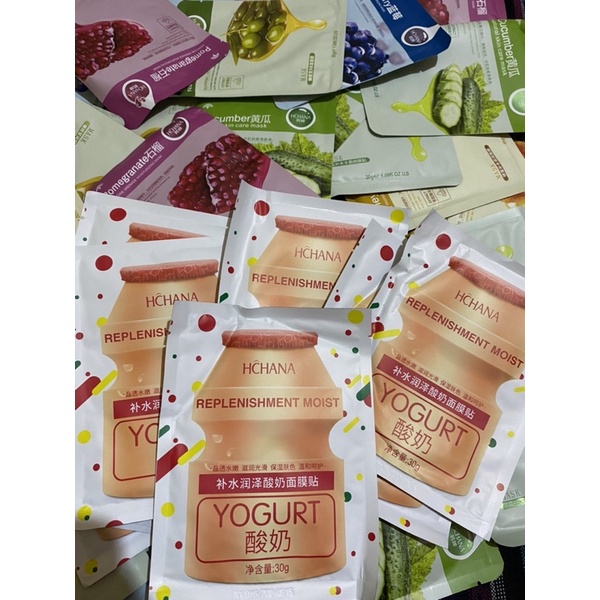 3 PCS / PAKET HEMAT SHEET MASK HCHANA, MASKER KECANTIKAN