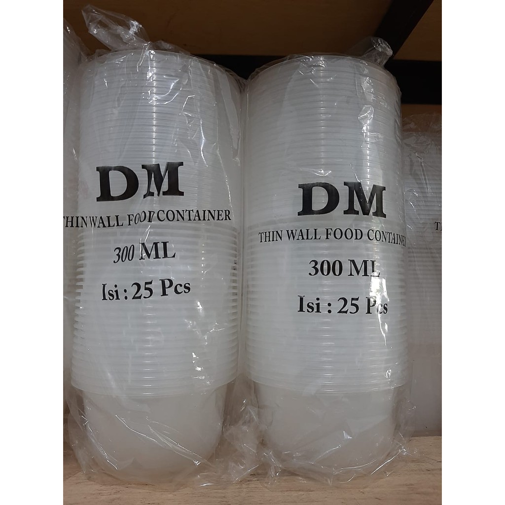 MANGKOK 300 ML - ISI 25 PCS - THINWALL BULAT ANTI PANAS MICROWAVE