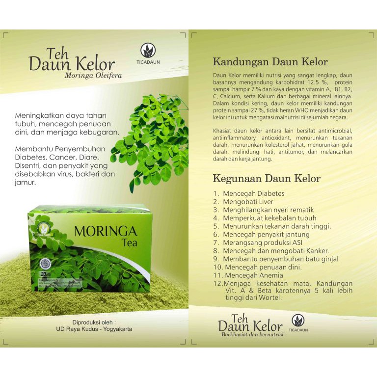 Teh Daun Kelor Moringa Indonesia