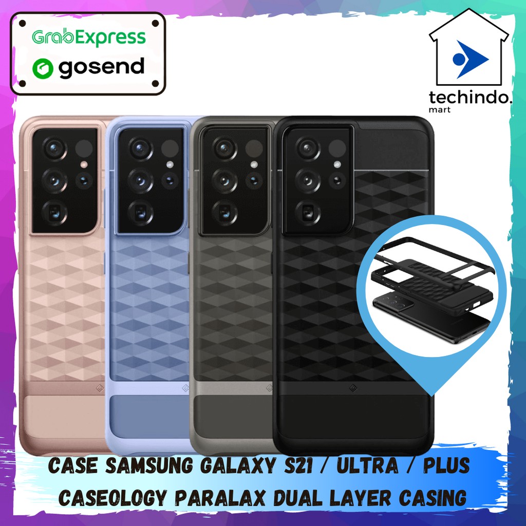 Case Samsung Galaxy S21 Ultra Plus Caseology Parallax Dual Layer Casing