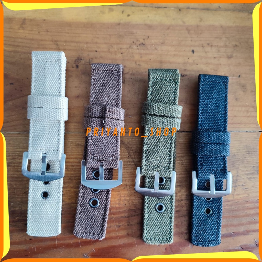 STRAP TALI JAM TANGAN NYLON KANVAS CANVAS JEANS 20MM 22MM 24MM