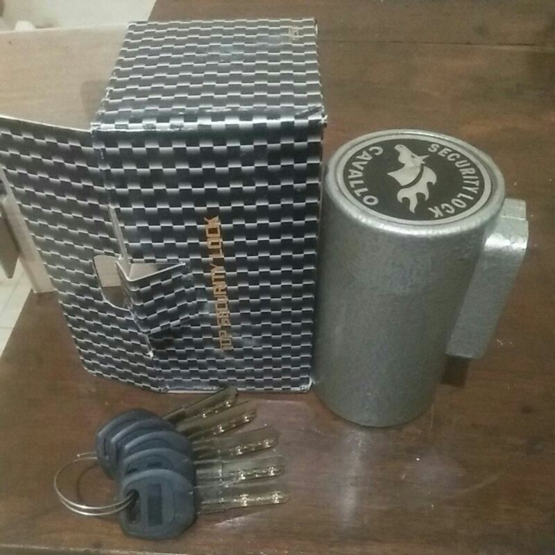 gembok tabung untuk folding gate/roling dor/untuk gudang dan rumah(produk Ori) anti gunting baja,han