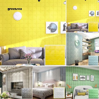 Greensea 3d Soft Self Adhesive Wall Stickers Home Decor Decals Tv Background Kids Room