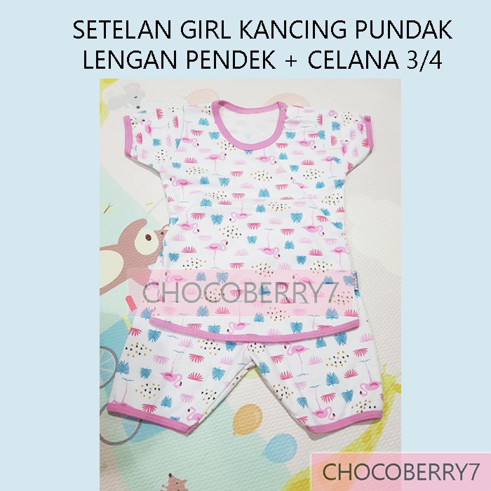 Setelan Baju Celana Bayi Anak Perempuan merk LittleQ Little Q