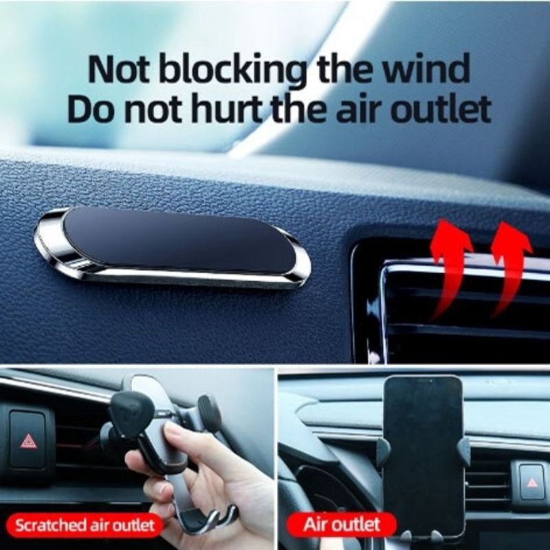 Magnetic Car Phone Holder Di Dashboard Mobil Holder Magnet Universal