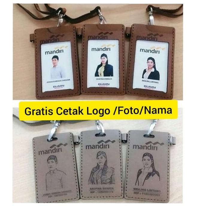 

[[COD]] NAME TAG KULIT CUSTOM FOTO, ID CARD HOLDER KULIT ASLI NAME TAG KULIT BIG SALE Kode 769