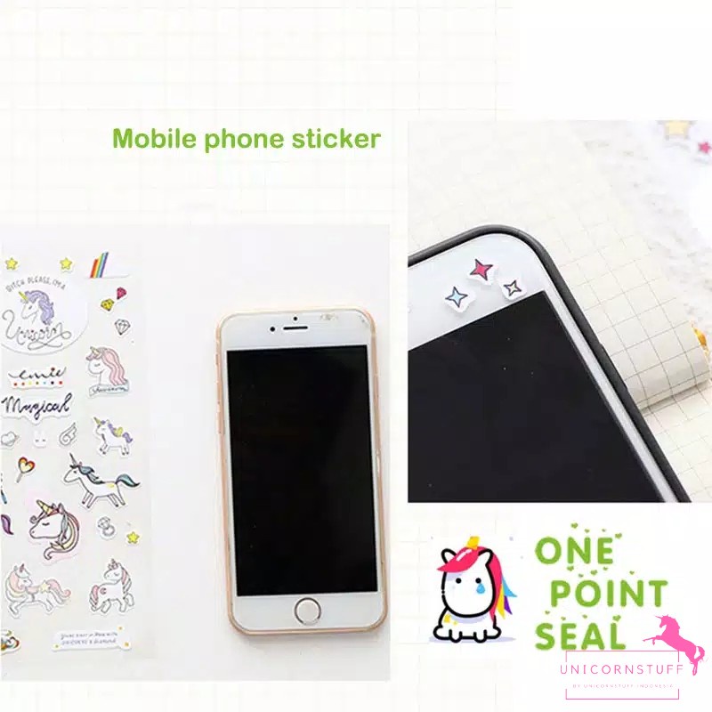 Sticker Unicorn Anak Tempelan Buku Journaling Hias Perempuan Sticker Phone Notebook Student StationeryMy Little Pony My Little Pony