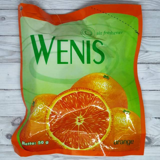 WENIS PENGHARUM RUANGAN / PEWANGI RUANGAN MOBIL ORANGE 50gr