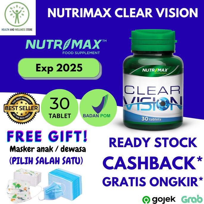 NUTRIMAX CLEAR VISION EYEBRIGHT HERB 30 TABLET VITAMIN MATA